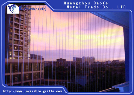 Installeer Vaste Kaderaluminium en Roestvrij staaldraad voor Venster Onzichtbare Grills