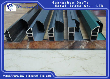 Van het het Aluminiumspoor van het veiligheids de Onzichtbare Traliewerk van het het Kanaalzand Witte/Groene Kleur