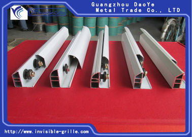 Wit Grey Hardy Material Aluminium Rail Track voor Balkon Onzichtbaar Traliewerk