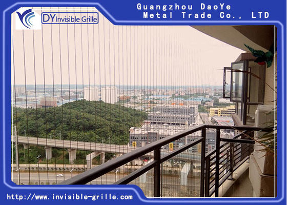 Buitenprofiel 6m van het Veiligheidsaluminium Onzichtbare Balkongrill