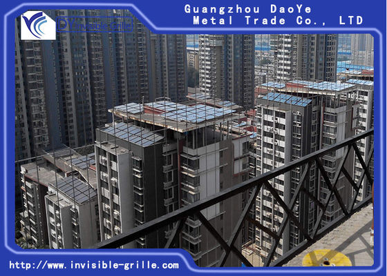 Van de de Draadveiligheid van het douane het Brand Geschatte Aluminium Onzichtbare Traliewerk