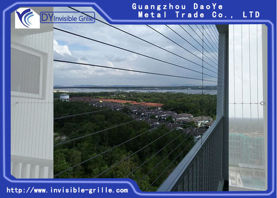 2.0mm 2.5mm SS 316 Balkon Onzichtbaar Traliewerk