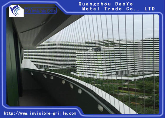 Antiroeststructuurtop down Balkon Onzichtbaar Traliewerk